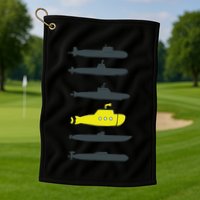 Music Submarine Uboot Submariner For Golf Towel