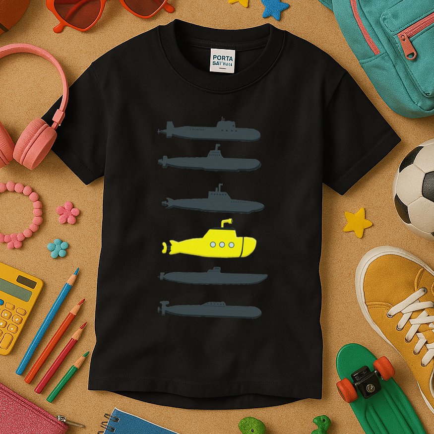 Music Submarine Uboot Submariner For Kids T-Shirt
