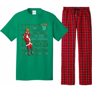 Merry Swishmas Ugly Christmas Basketball Christmas Pajama Set