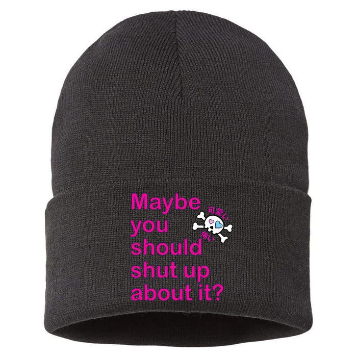 Maybe Shut Up Sustainable Knit Beanie