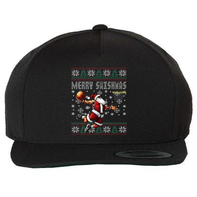 Merry Swishmas Ugly Christmas Basketball Christmas Wool Snapback Cap