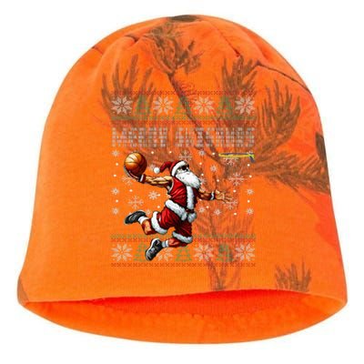 Merry Swishmas Ugly Christmas Basketball Christmas Kati - Camo Knit Beanie