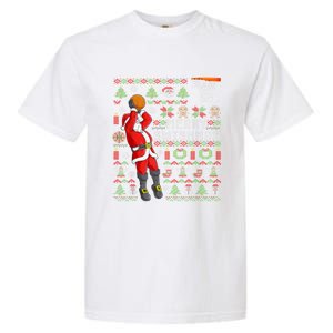 Merry Swishmas Ugly Christmas Basketball Christmas Garment-Dyed Heavyweight T-Shirt