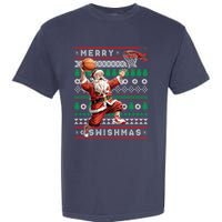 Merry Swishmas Ugly Christmas Basketball Christmas Garment-Dyed Heavyweight T-Shirt