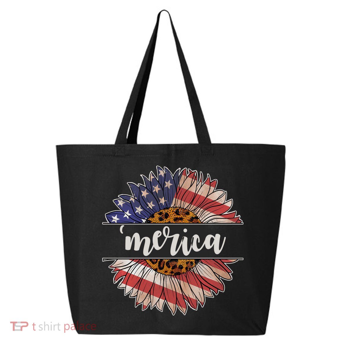 Merica Sunflower USA Vintage 25L Jumbo Tote