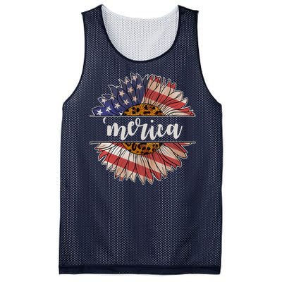 Merica Sunflower USA Vintage Mesh Reversible Basketball Jersey Tank