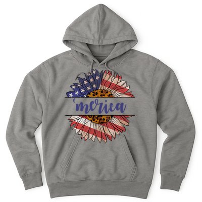 Merica Sunflower USA Vintage Hoodie