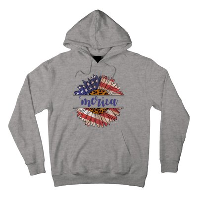 Merica Sunflower USA Vintage Hoodie