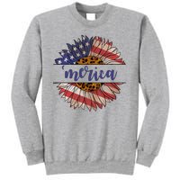 Merica Sunflower USA Vintage Sweatshirt