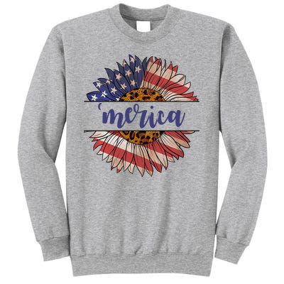 Merica Sunflower USA Vintage Sweatshirt