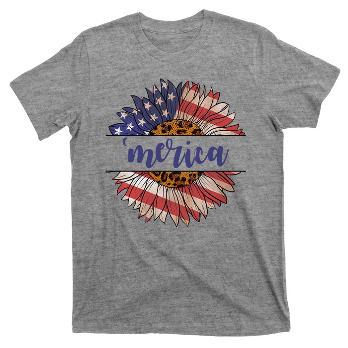 Merica Sunflower USA Vintage T-Shirt