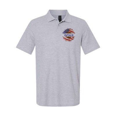 Merica Sunflower USA Vintage Polo