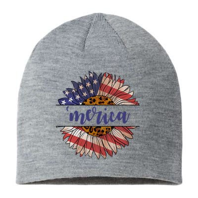 Merica Sunflower USA Vintage Sustainable Beanie