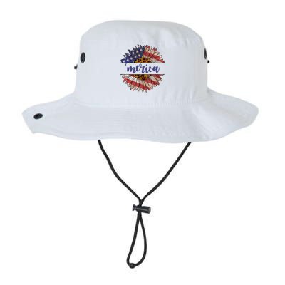 Merica Sunflower USA Vintage Legacy Cool Fit Booney Bucket Hat