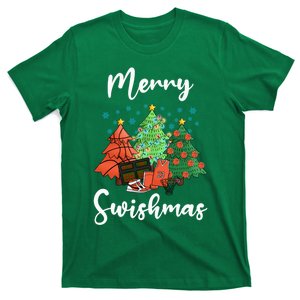 Merry Swishmas Ugly Christmas Basketball T-Shirt