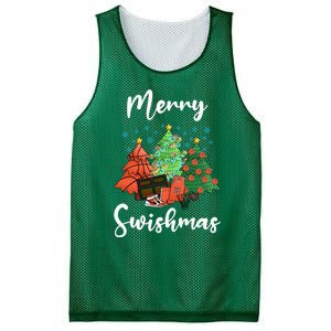 Merry Swishmas Ugly Christmas Basketball Mesh Reversible Basketball Jersey Tank