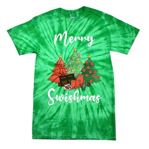 Merry Swishmas Ugly Christmas Basketball Tie-Dye T-Shirt