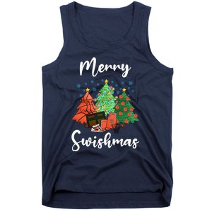 Merry Swishmas Ugly Christmas Basketball Tank Top