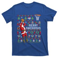 Merry Swishmas Ugly Christmas Basketball Christmas Gift T-Shirt