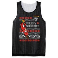 Merry Swishmas Ugly Christmas Sweater Basketball Pajamas Mesh Reversible Basketball Jersey Tank