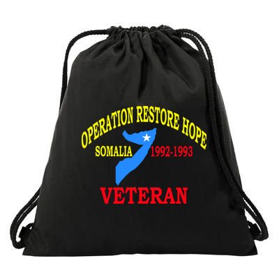 Mogadishu Somalia Veteran Operation Restore Hope War Veteran Drawstring Bag