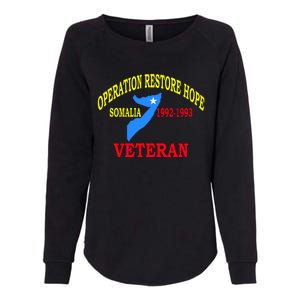 Mogadishu Somalia Veteran Operation Restore Hope War Veteran Womens California Wash Sweatshirt