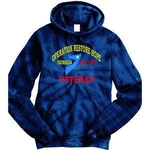 Mogadishu Somalia Veteran Operation Restore Hope War Veteran Tie Dye Hoodie