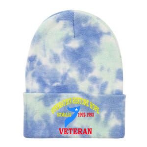 Mogadishu Somalia Veteran Operation Restore Hope War Veteran Tie Dye 12in Knit Beanie