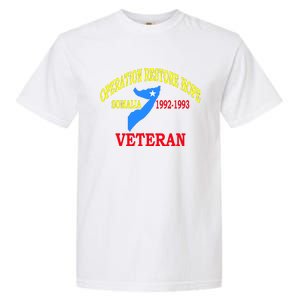 Mogadishu Somalia Veteran Operation Restore Hope War Veteran Garment-Dyed Heavyweight T-Shirt