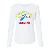 Mogadishu Somalia Veteran Operation Restore Hope War Veteran Womens Cotton Relaxed Long Sleeve T-Shirt