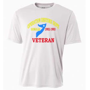 Mogadishu Somalia Veteran Operation Restore Hope War Veteran Cooling Performance Crew T-Shirt