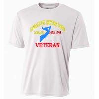 Mogadishu Somalia Veteran Operation Restore Hope War Veteran Cooling Performance Crew T-Shirt