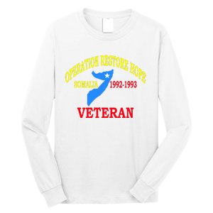 Mogadishu Somalia Veteran Operation Restore Hope War Veteran Long Sleeve Shirt