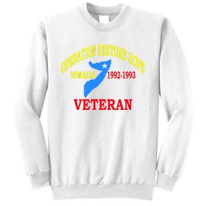 Mogadishu Somalia Veteran Operation Restore Hope War Veteran Sweatshirt