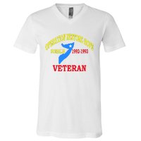 Mogadishu Somalia Veteran Operation Restore Hope War Veteran V-Neck T-Shirt