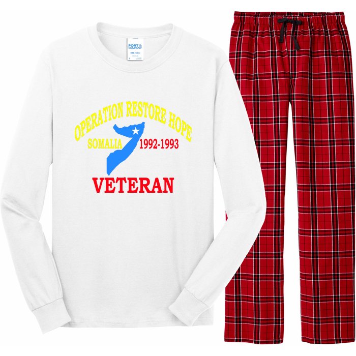 Mogadishu Somalia Veteran Operation Restore Hope War Veteran Long Sleeve Pajama Set