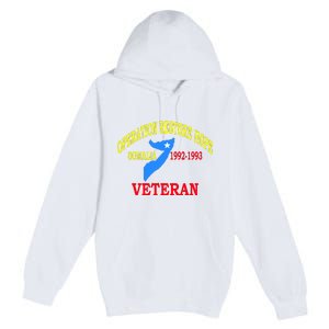 Mogadishu Somalia Veteran Operation Restore Hope War Veteran Premium Pullover Hoodie