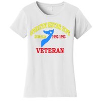 Mogadishu Somalia Veteran Operation Restore Hope War Veteran Women's T-Shirt