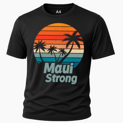 Maui Strong Vintage Sunset Wildfire Performance Shirt