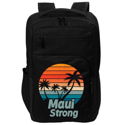 Maui Strong Vintage Sunset Wildfire Impact Tech Backpack