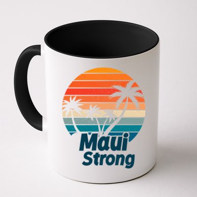 Maui Strong Vintage Sunset Wildfire Mug