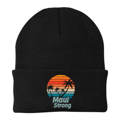 Maui Strong Vintage Sunset Wildfire Beanie