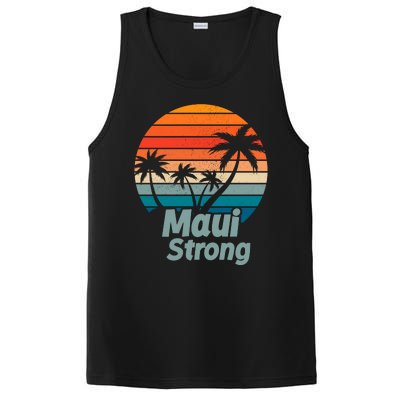 Maui Strong Vintage Sunset Wildfire PosiCharge Competitor Tank