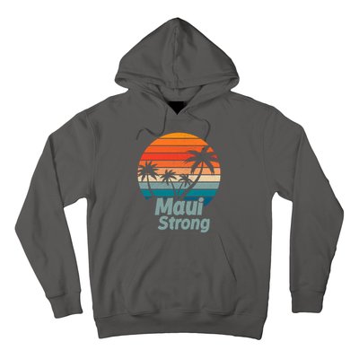 Maui Strong Vintage Sunset Wildfire Hoodie