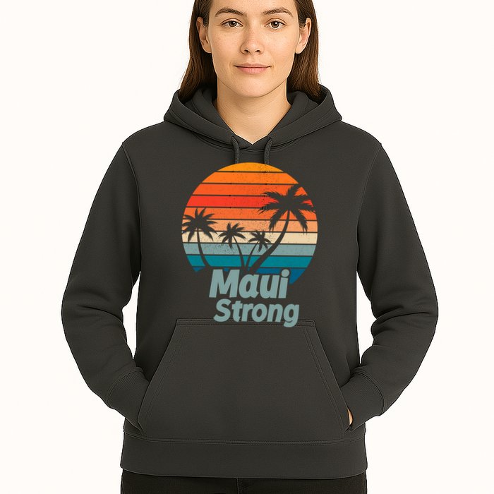 Maui Strong Vintage Sunset Wildfire Hoodie
