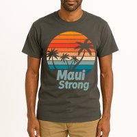 Maui Strong Vintage Sunset Wildfire Tall T-Shirt