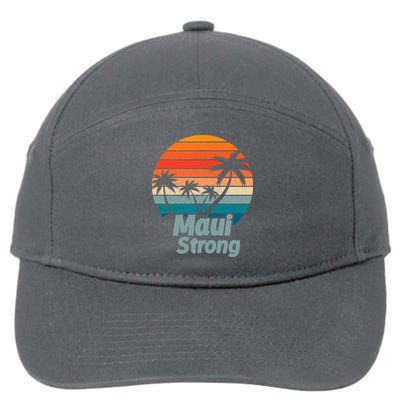 Maui Strong Vintage Sunset Wildfire 7-Panel Snapback Hat