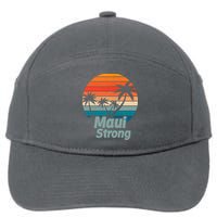 Maui Strong Vintage Sunset Wildfire 7-Panel Snapback Hat