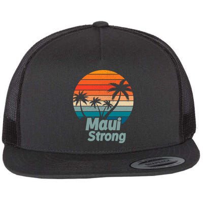 Maui Strong Vintage Sunset Wildfire Flatbill Hat