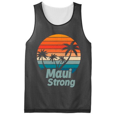 Maui Strong Vintage Sunset Wildfire Mesh Reversible Basketball Jersey Tank